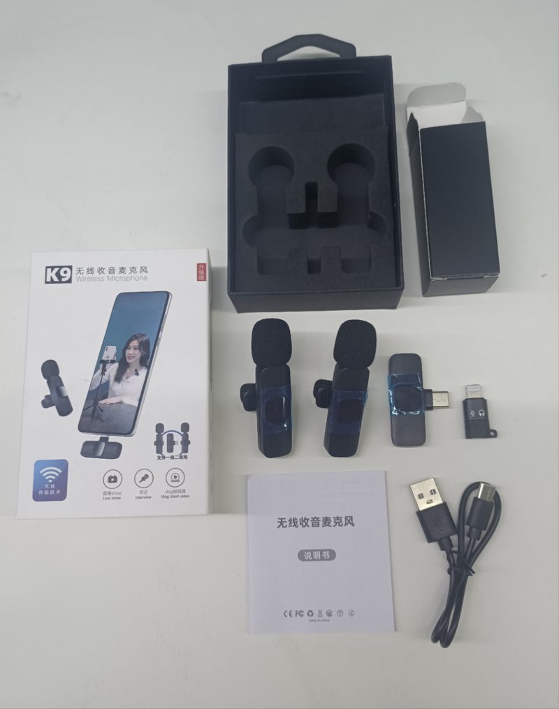 USB-C Compatible Wireless Dynamic Microphone for iPhone 16/15/Android/PC/laptop 48KHz/24Bit Mini Lapel Mic with 150ft Ra