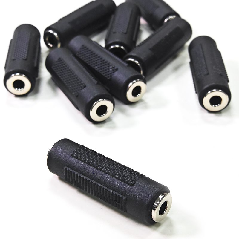 3.5mm Female to 3.5mm Female Audio Stereo Jack Coupler Extender Connector