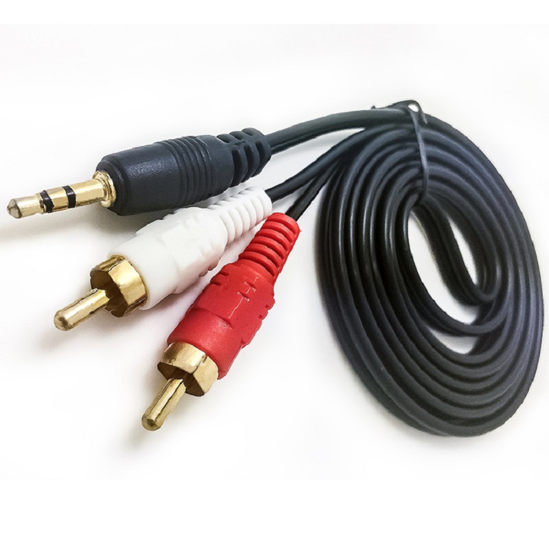 Computer Audio Cable 3.5mm Male to 2rca Male Audio Video Rca Cable