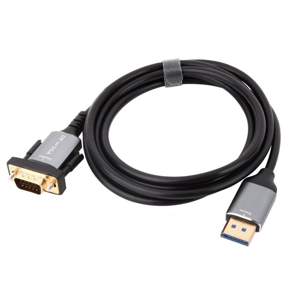 DP to VGA Video Adapter 1080p DisplayPort Male to VGA Male Cables for Projector Computer Monitor DVD Player Shielded PVC